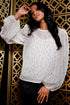 Harlow Top - Metallic Clip Dot
